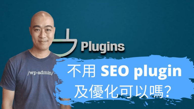 不用 SEO plugin 及優化可以嗎？