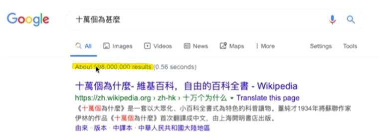 什麼是甚麼? 甚麼是什麼? 與 SEO 關鍵字及搜尋意圖有何干? 複雜版的「為甚麽」大約 6 億搜尋結果