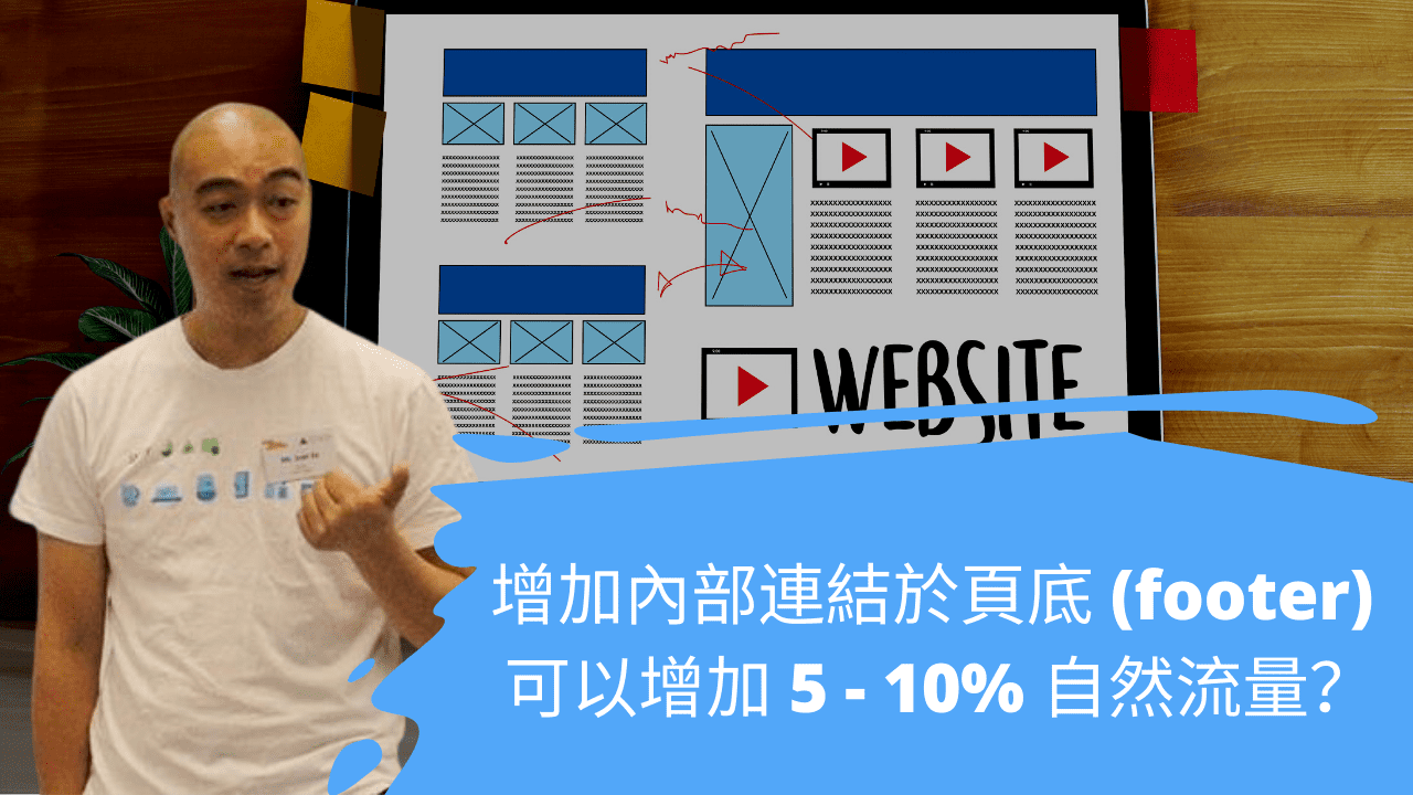 增加內部連結於頁底 (footer) 可以增加 5 - 10% 自然流量？