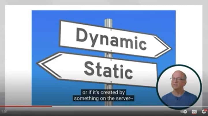   John Mueller 分享 dynamic VS static 