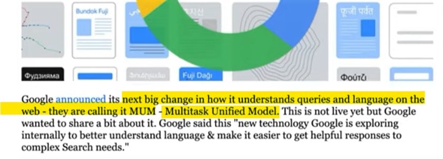 Google 六月運算法改動了,與 Google MUM (Multitask Unified Model) 有關嗎? 演算法更理解網站内容和想表達的意思