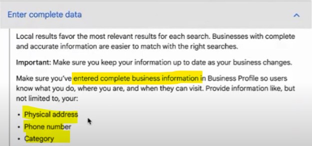 本地化 Local SEO 演算法已更新 Google Business Profile 需要填寫完整資料