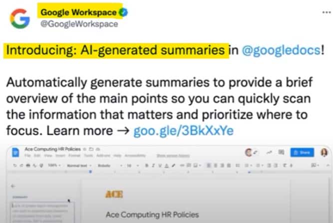 Google 使用 AI 人工智能生成內容的案例 AI-generated summaries