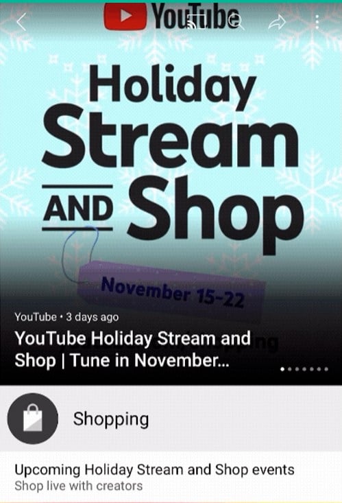 YouTube 2022 年 3 大發展方向 測試的 YouTube Live 帶貨