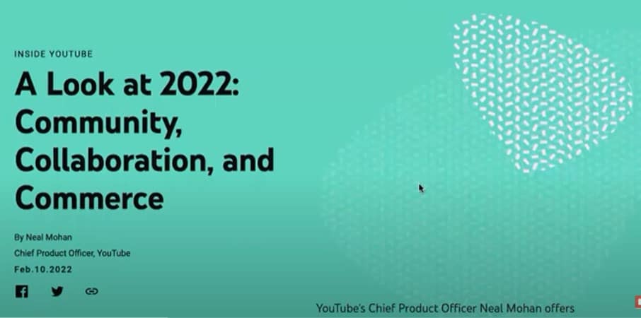 YouTube 2022 年 3 大發展方向 2022 YouTube 發展方向