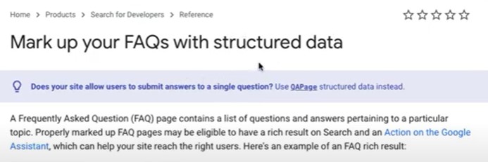 我如何利用 FAQ schema (常見問題的結構化數據) 提升關鍵字排名