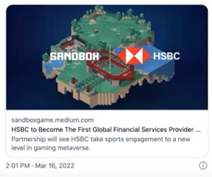 HSBC 在 sandbox 買了地