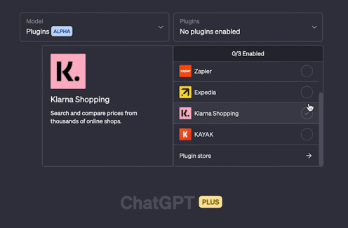 試玩 ChatGPT plugins