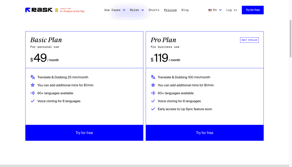 模仿及翻譯影片AI工具 - Rask AI，英文模仿得好似