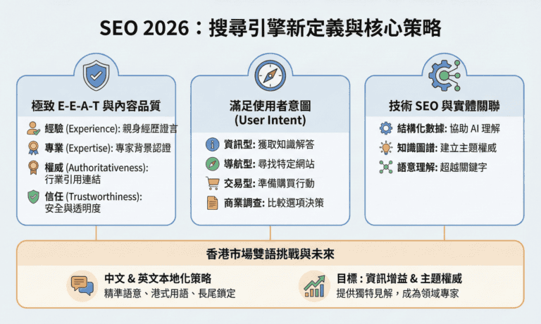 SEO 2026 完整指南：從入門教學到職涯發展，掌握 AI 時代的搜尋流量密碼