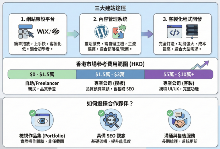 網站設計全攻略 2026：從費用預算、軟體推薦到香港設計公司選擇指南
