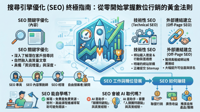 搜尋引擎優化 (SEO) 終極指南：從零開始掌握數位行銷的黃金法則