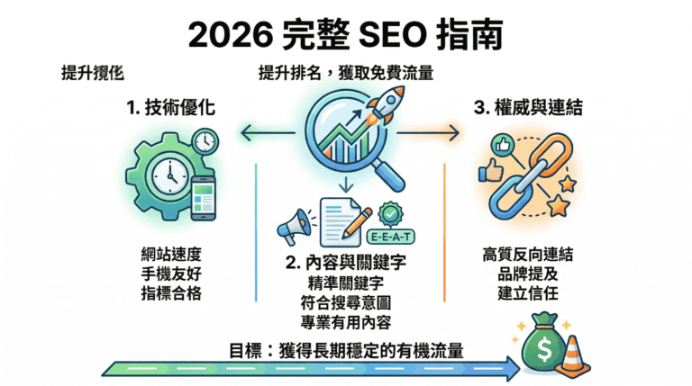 SEO 是什麼？2026 最完整 SEO 搜尋引擎優化指南